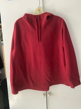 Old Navy Red Fleece Hoodie Sweatshirt